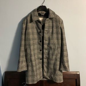 American eagle plaid topcoat brand new